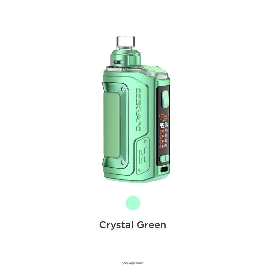 GEEKVAPE Clearance | h45 (aegis hero 2) pod mod kit crystal edition GeekVape kristallin vihreä 84J82J143