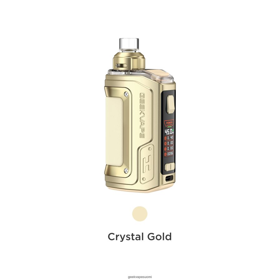 GEEKVAPE Suomi | h45 (aegis hero 2) pod mod kit crystal edition GeekVape kristalli kultaa 84J82J141